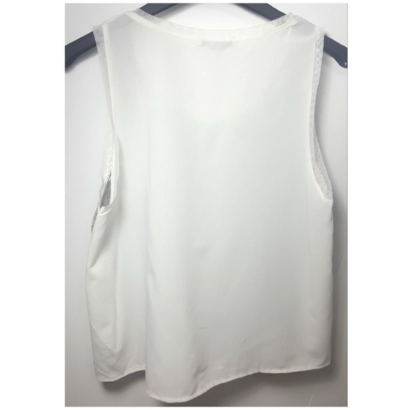 ZARA Crop Top with Printed Lace & Mesh Back - Picture 3 of 6